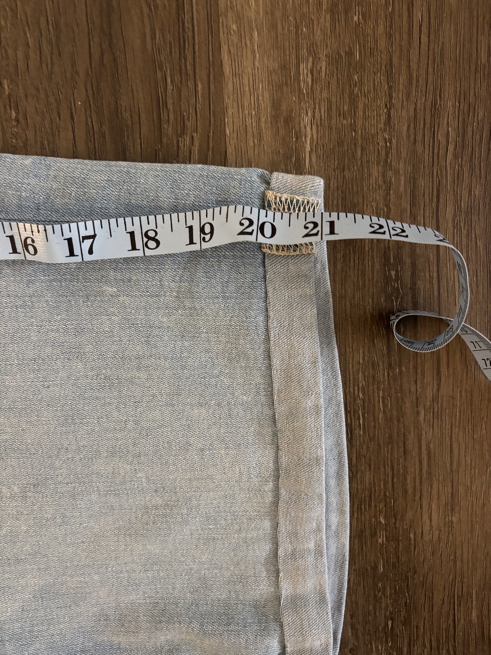 Light Wash Denim Bermuda Shorts - Picture 4 of 5